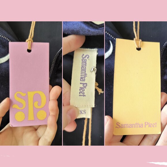 ₊˚ 🌜.⋆ Samantha Pleet NWT Sun + Moon velvet bodysuit ⋆🌞⁺₊ - Picture 9 of 9